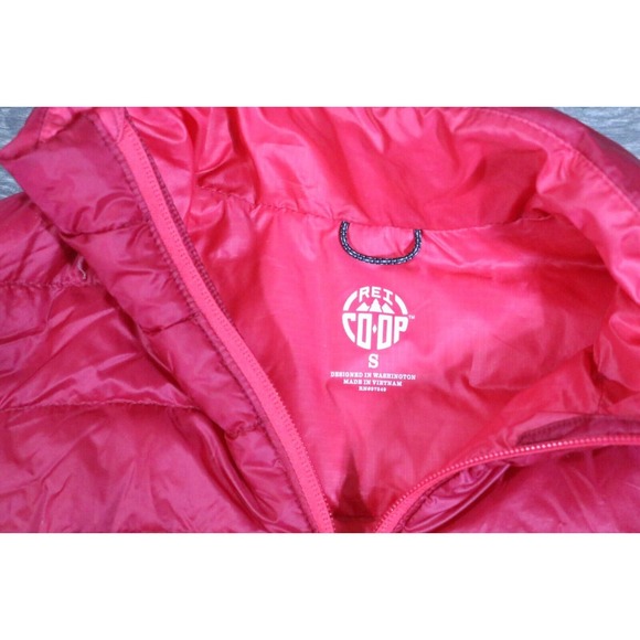 REI Co Op Lightweight Puffer Full Zip Down Winter Ski Jacket Women's Small Pink - Picture 2 of 7